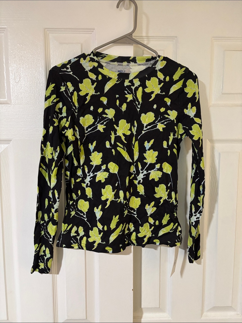 MELI yellow floral tee